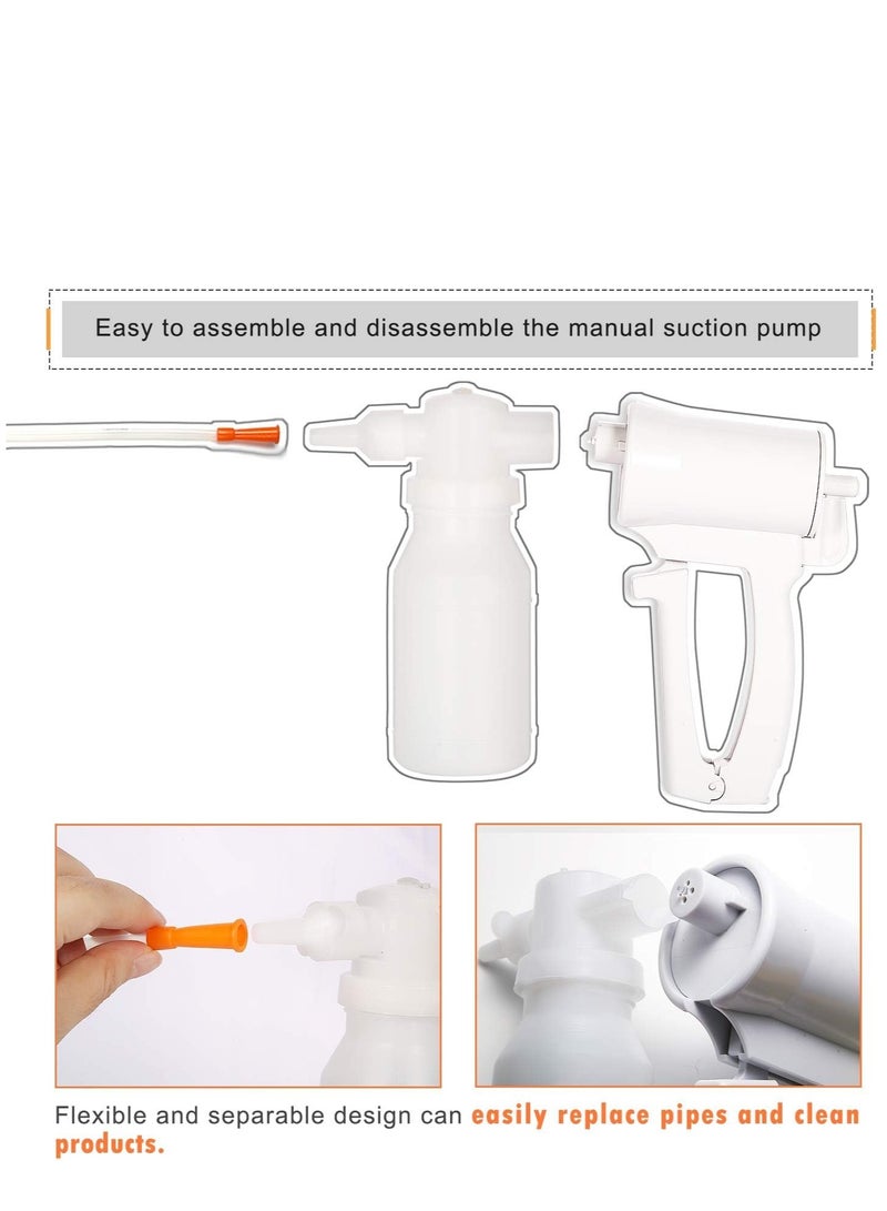 SYOSI Phlegm Suction Pump, Multifunctional Portable Handheld Lightweight Sputum Suction Pump with Disposable Suction Tube, Suitable for Daily Home or Emergency Use - Image 5