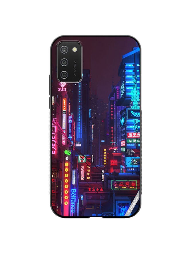 VR CREATIVE Protective Case Cover For Samsung Galaxy A03s Street Nights Design Multicolour - Image 1