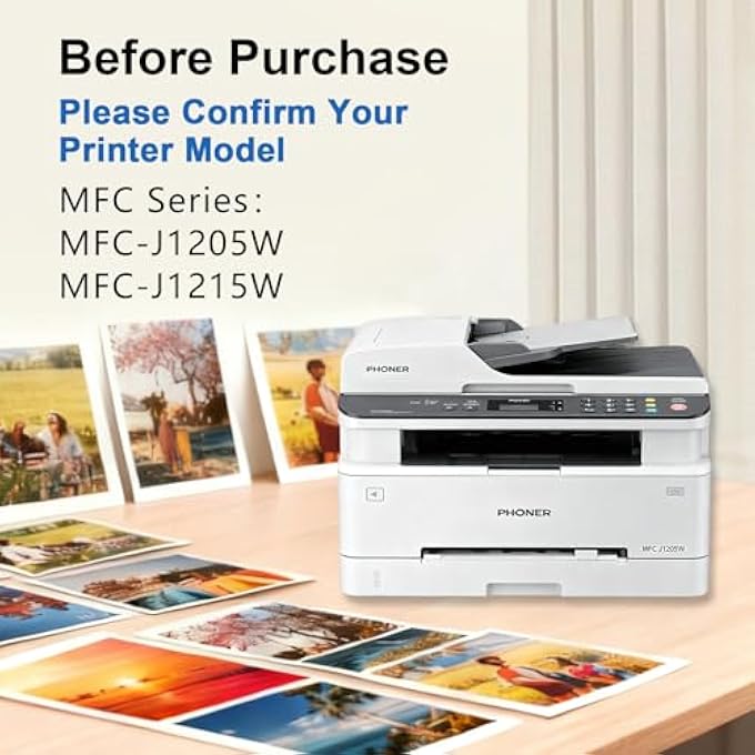 LC404XL INK CARTRIDGES FOR BROTHER PRINTER, 4-PACK, HIGH YIELD BLACK CYAN MAGENTA YELLOW, COMPATIBLE WITH MFC-J1205W, MFC-J1215W - Image 3