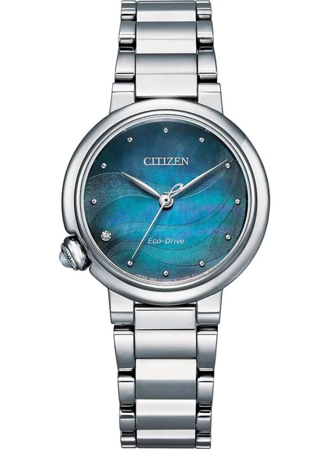 CITIZEN Citizen EM0910-80N Dress Analogue Eco-Drive Watch for Women, Silver, Standard