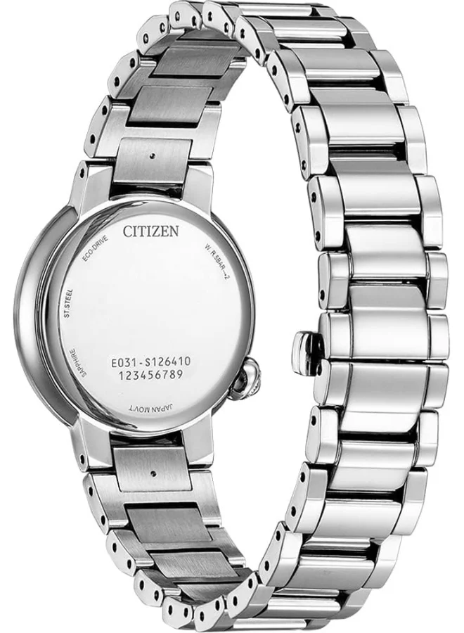 CITIZEN Citizen EM0910-80N Dress Analogue Eco-Drive Watch for Women, Silver, Standard