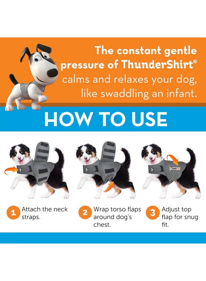 ThunderShirt for Dogs, Medium, Heather Gray Classic - Dog Anxiety Relief Calming Vest - Image 3