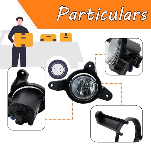 LEVANLIGHT Fog Lights Clear Lens Compatible with Toyota C-HR 2017 2018 2019 Base LE | H16 12V 55W Halogen Bulb Front Driving Lamps |Switch and Wiring Kit |8121048050,8122048050 - Image 5