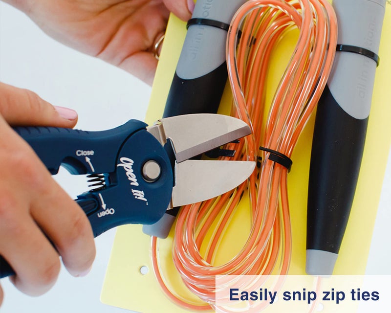 Zibra Open-It! All-In-One Multi Tool with Heavy-Duty Scissors, Box Cutter, Screwdriver, and Package Opener, Blue - Image 5