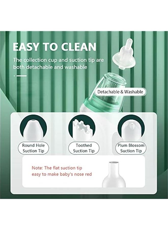 MOXO Electric Baby Nasal Aspirator Automatic Nose er Cleaner for Infants 3 Suction Levels Low Noise Builtin  with Soothing Music 3 Silic Suction Ti  - Image 4