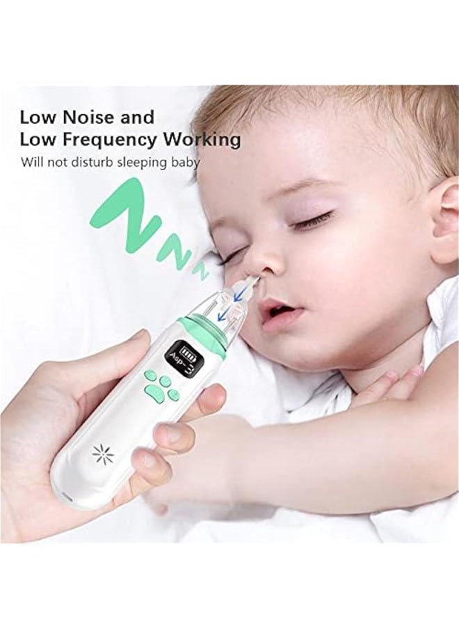 MOXO Electric Baby Nasal Aspirator Automatic Nose er Cleaner for Infants 3 Suction Levels Low Noise Builtin  with Soothing Music 3 Silic Suction Ti  - Image 5