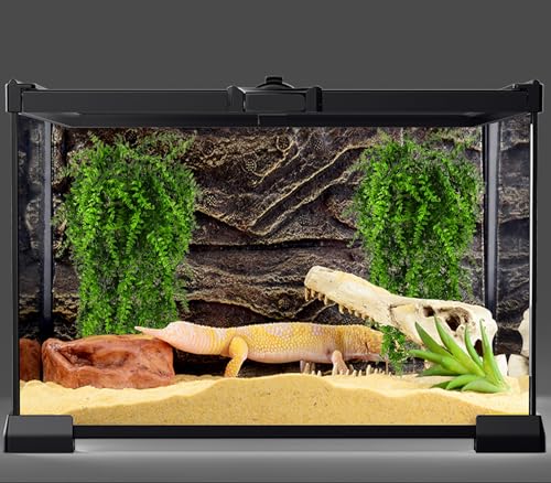 HERCOCCI 2 Pack Reptile Plants, Terrarium Hanging Plants Vines Artificial Leaves Habitat Decorations with Suction Cup for Bearded Dragon Hermit Crab Lizard Snake Geckos Chameleon - Image 5