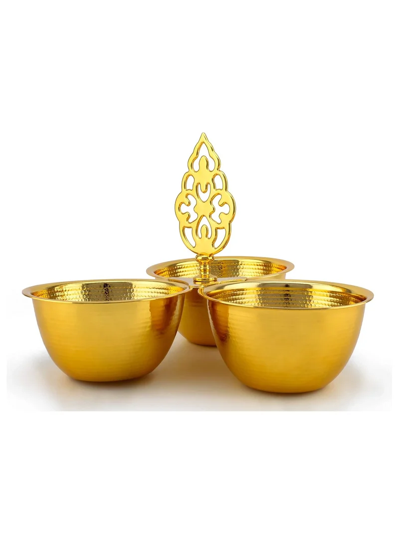 Shallow Shallow Nut Serving Bowl with Handle – Perfect for Snacks, Nuts, and Dry Fruits at Home, Parties, or Gatherings