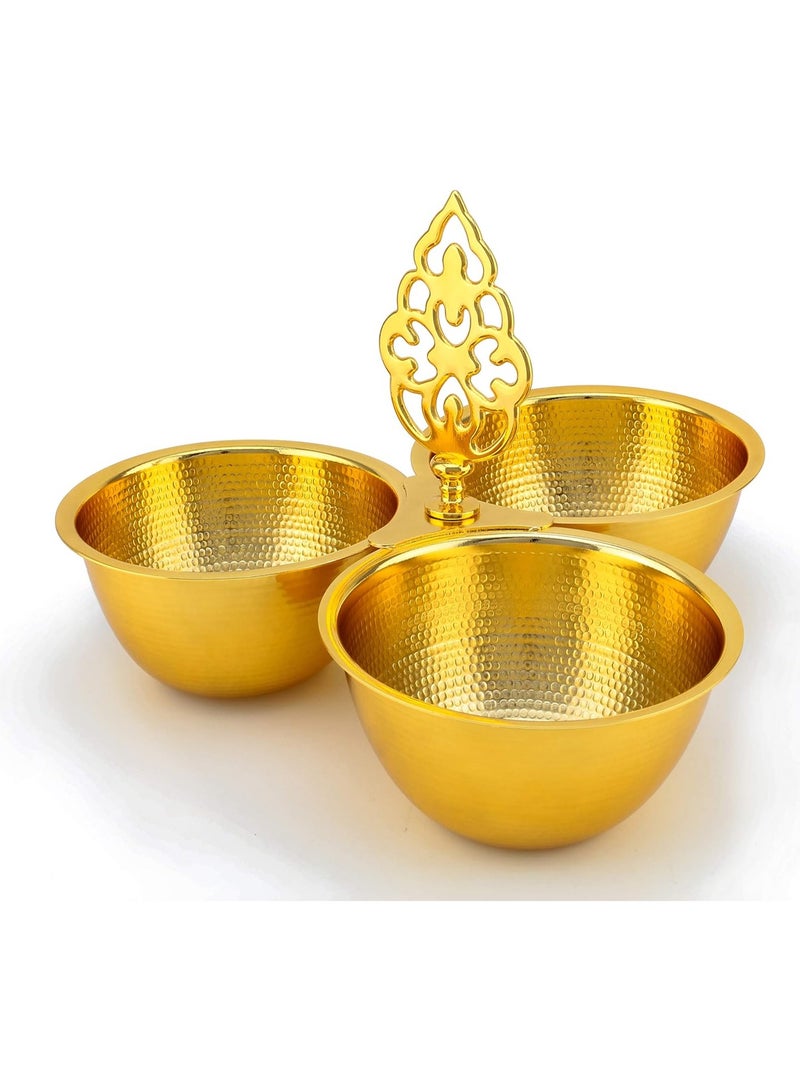 Shallow Nut Serving Bowl with Handle – Perfect for Snacks, Nuts, and Dry Fruits at Home, Parties, or Gatherings - Image 2
