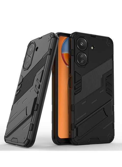 The case is suitable for Redmi 13C/Xiaomi POCO C65, soft TPU + hard PC, full body sturdy shockproof protective case, stand function, scratch resistant protective case