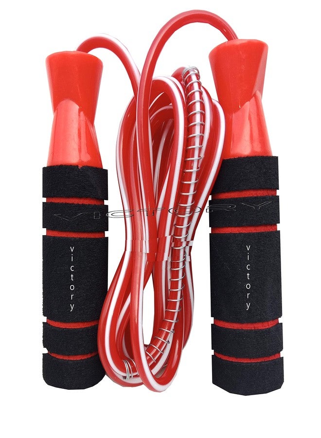 Victory Turbo Soft Foam Skipping Rope & Hand Grip (Red) - Image 3