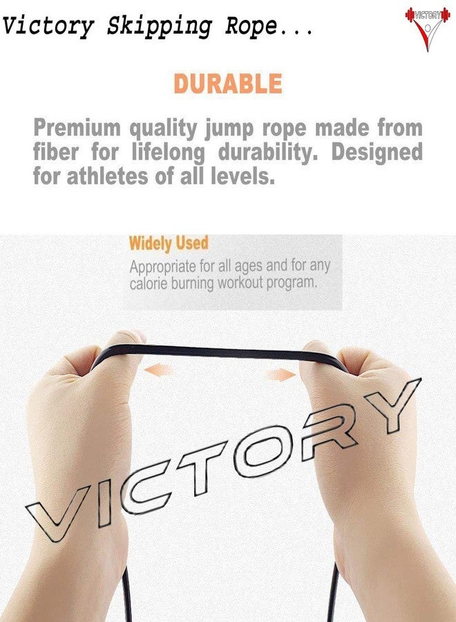 Victory Turbo Soft Foam Skipping Rope & Hand Grip (Red) - Image 5