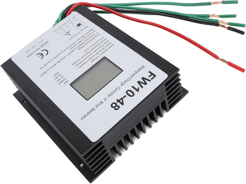 Pilipane MPPT Wind Turbine Charge Controller 48V IP67 Water Automatic Regulator for 1000W Wind Turbine Generator Aluminum Shell 15.1x13.3x5cm - Image 2