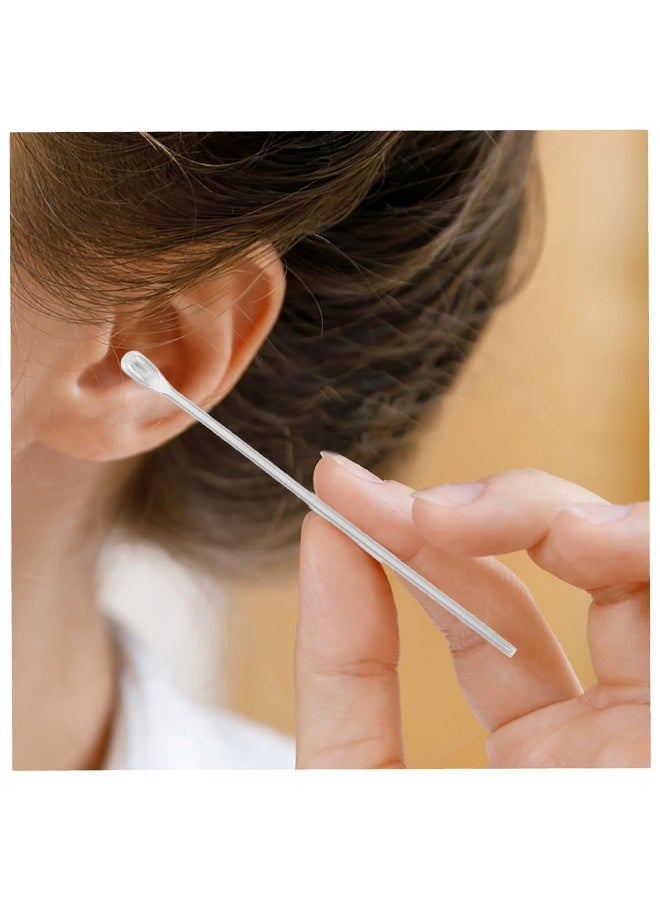 أداة إزالة شمع الأذن الحلزونية 14 قطعة مع حقيبة تخزين للتنظيف من الفولاذ المقاوم للصدأ للاستخدام المنزلي أو السفر (أسود أصفر) - Image 5