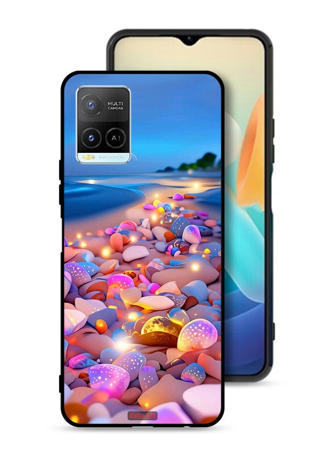 Tolwak Vivo Y33s 4G Protective Case Cover Stones Art - Image 1