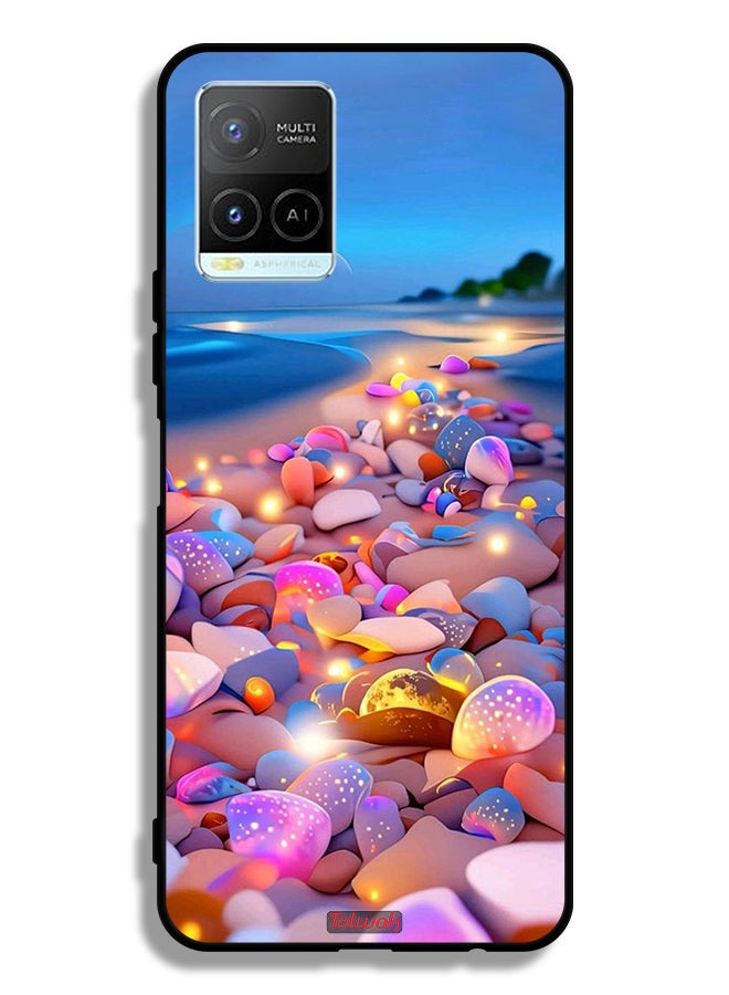Tolwak Vivo Y33s 4G Protective Case Cover Stones Art - Image 2