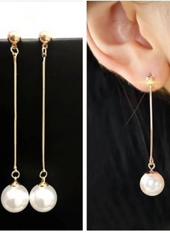 Layhou Long earrings for women with an elegant golden shape  - Image 2