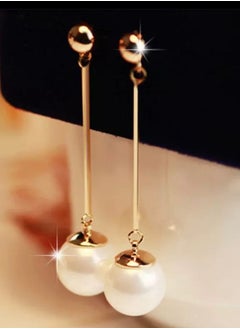  Layhou Long earrings for women with an elegant golden shape  - Image 4