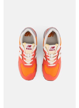 New Balance Kids Boy GC574RCB Medium Lace Up Outdoor Shoes, Coral  - Image 3