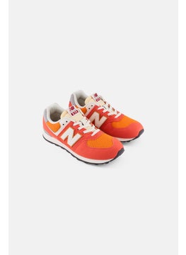New Balance Kids Boy GC574RCB Medium Lace Up Outdoor Shoes, Coral  - Image 1