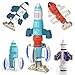 BLmukce DIY Magnetic Robot Building Toy for Kids 35 33 PCS STEM Stacking Playset with Storage Box Rocket Robot Creative Kit Toddler Magnet Toys Gift for Years Old Boys Girls Christmas Birthday - Image 2