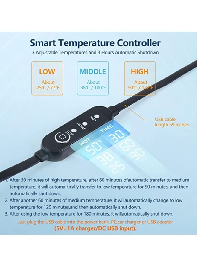 Cool Baby COOLBABY Neck Stretcher. Cervical Traction Device. Neck Hunchback Corrector With Graphene Heating. Relaxation. For Neck Pain Relief And Muscle Relaxation (Black) - Image 5