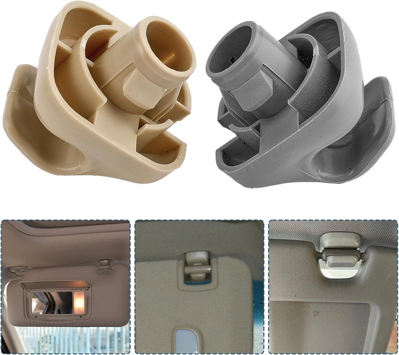 QASULER Sun Visor Clip Set for Various Honda Models - Image 5