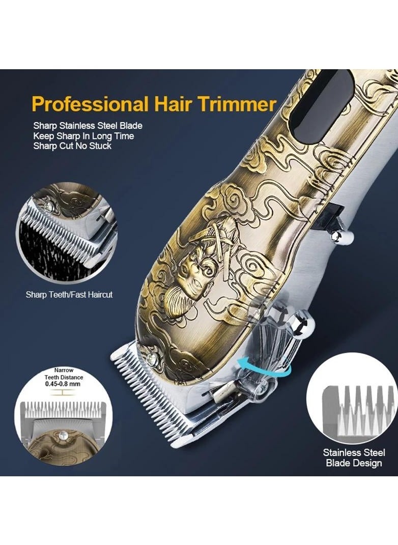 Generic Professional Hair 3 in 1 Clippers Set for Barber,Men Cordless Clippers for Hair Cutting,USB Rechargeable Nose Hair/Beard Trimmer Kit  - Image 3