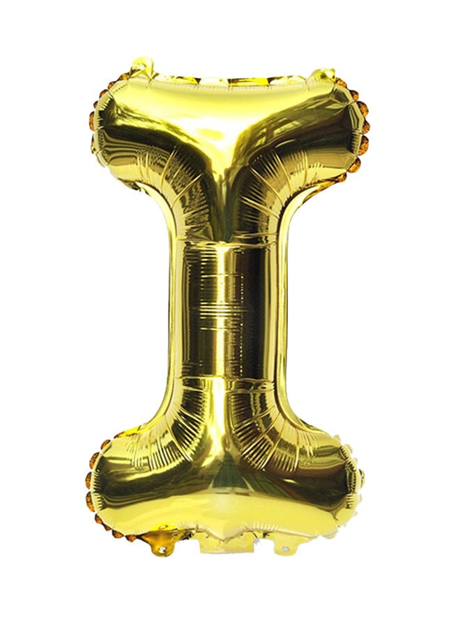 NIBEMINENT Alphabetical Letter I Hanging Foil Balloon 16inch - Image 1