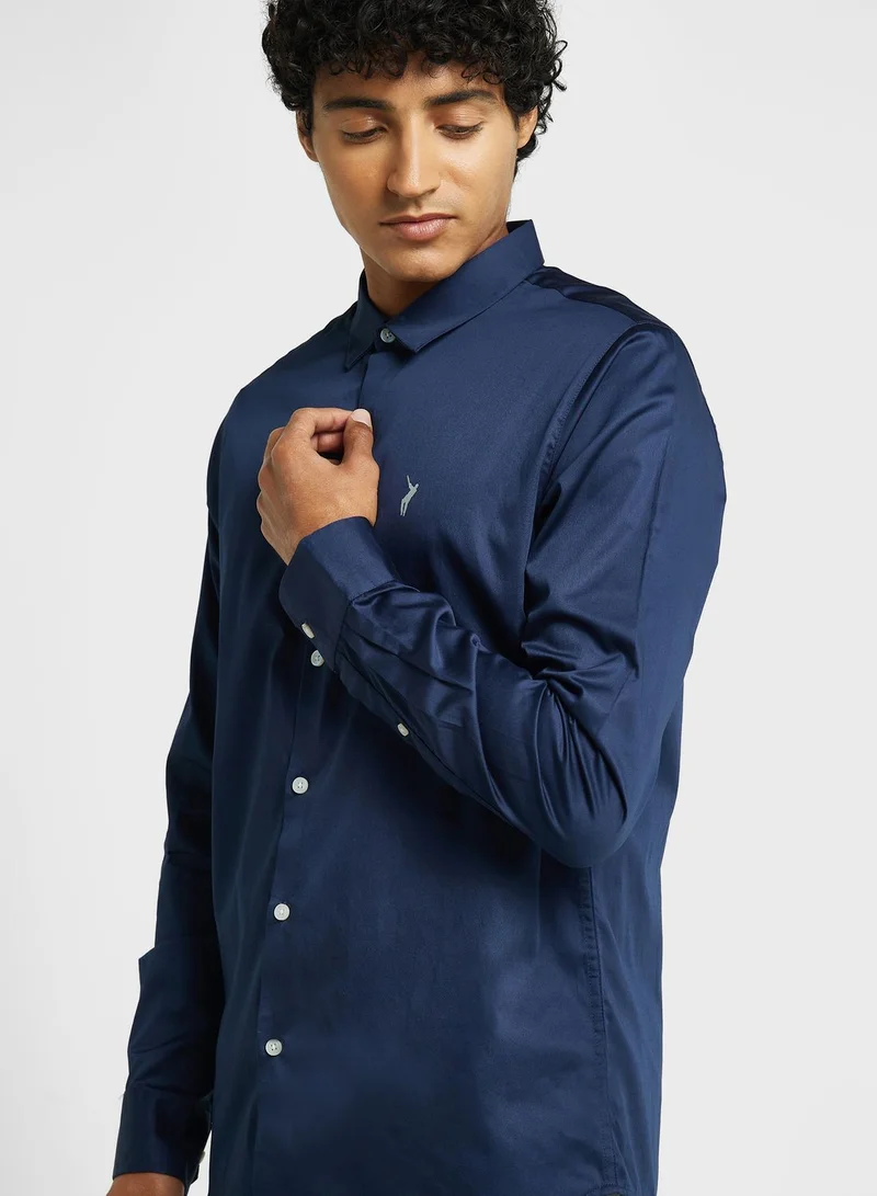 Thomas Scott Thomas Scott Spread Collar Classic Slim Fit Casual Shirt