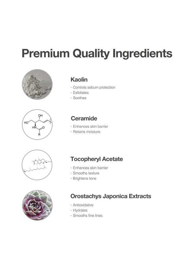 OxygenCeuticals Clarifying Mask Wash Off Mask Remove Excessive Sebum And Dead Skin Cells Prevent Acne For Smooth And Soft Skin Enhance Skin Barrier With Ceramide (70Ml) - Image 5