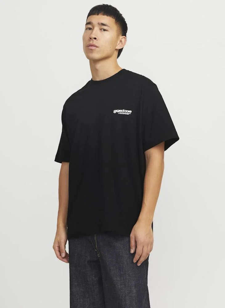 JACK & JONES Jcounion Back Print Crew Neck T-Shirt