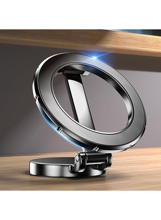Magsafe Car Mount,  360° Free Rotation All Metal Smartphone Holder Magnet, Magnetic Phone Holder for Car, iImproved Stability, Won't Fall Off, Foldable - Image 1