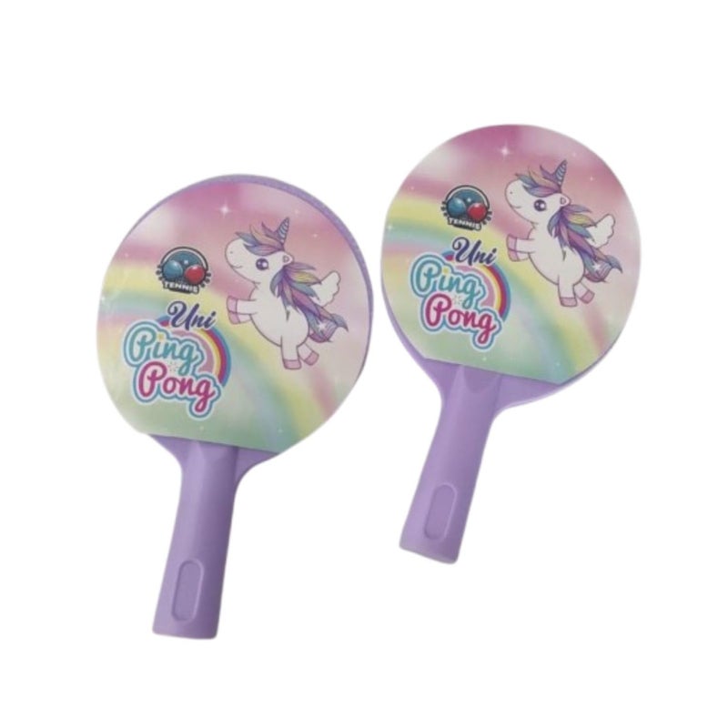 Eitheo طقم تنس طاولة معلق داخلي للأطفال، طقم لعبة تدريب ذاتي لتنس الطاولة مع 2 مضرب، 3 كرات بينغ بونغ، 2 خطاف معلق، 1 صاروخ معلق لكرات بينغ بونغ (تصاميم متعددة) - Image 3