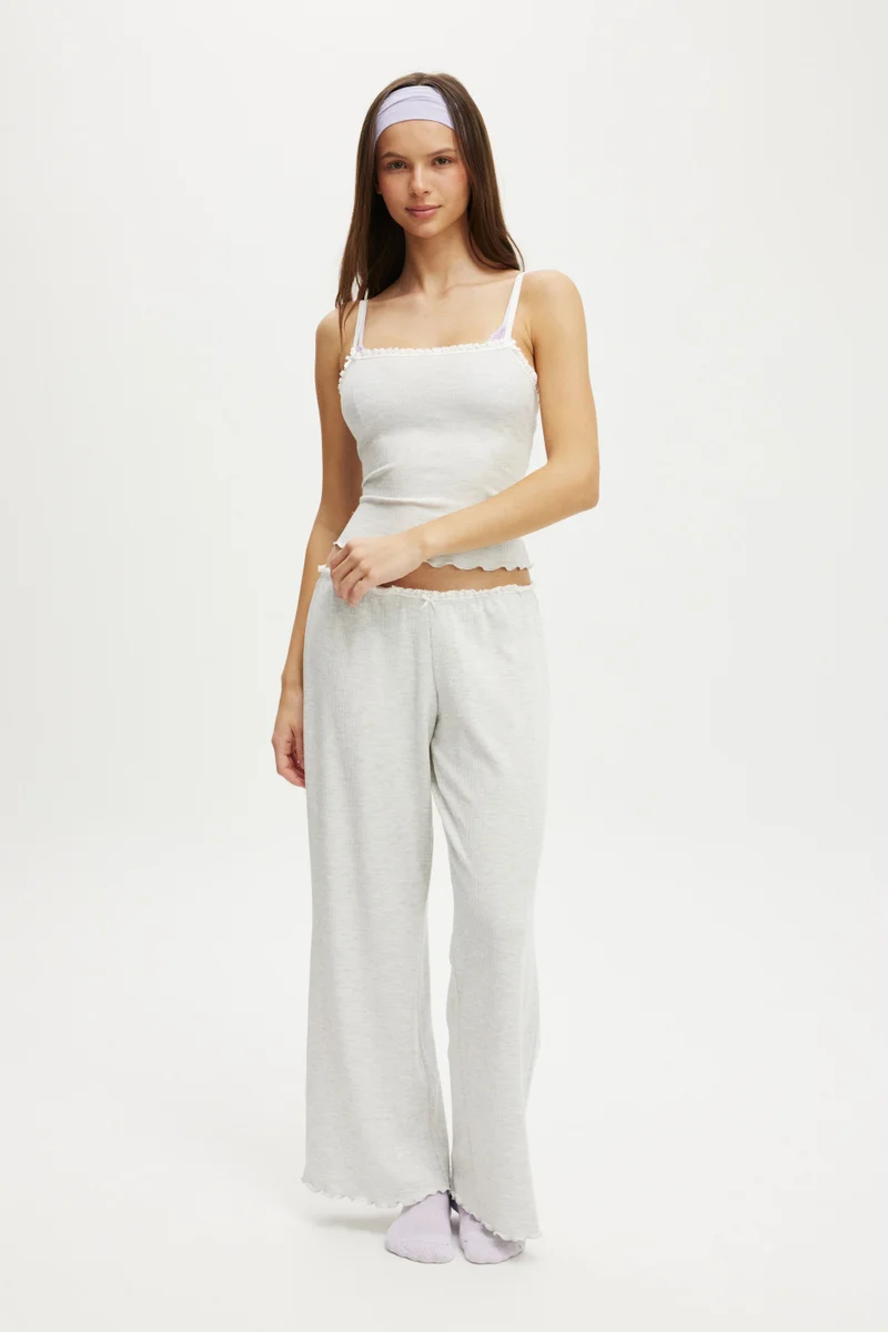Body WAFFLE WIDE LEG PANT