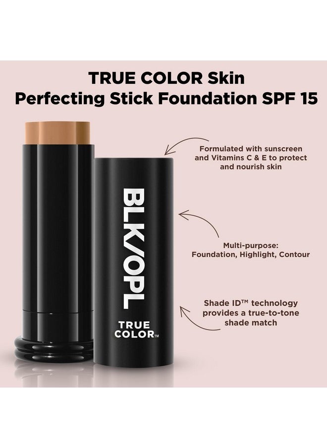 بلاك أوبال كريم أساس BLK/OPL Skin Perfecting Stick، بعامل حماية من الشمس 15، قابل للبناء والدمج، بلمسة نهائية غير لامعة - تغطية كاملة، تصحيح اللون، وتحديد - مضاد للحساسية (لون اللوز الدافئ)  - Image 2
