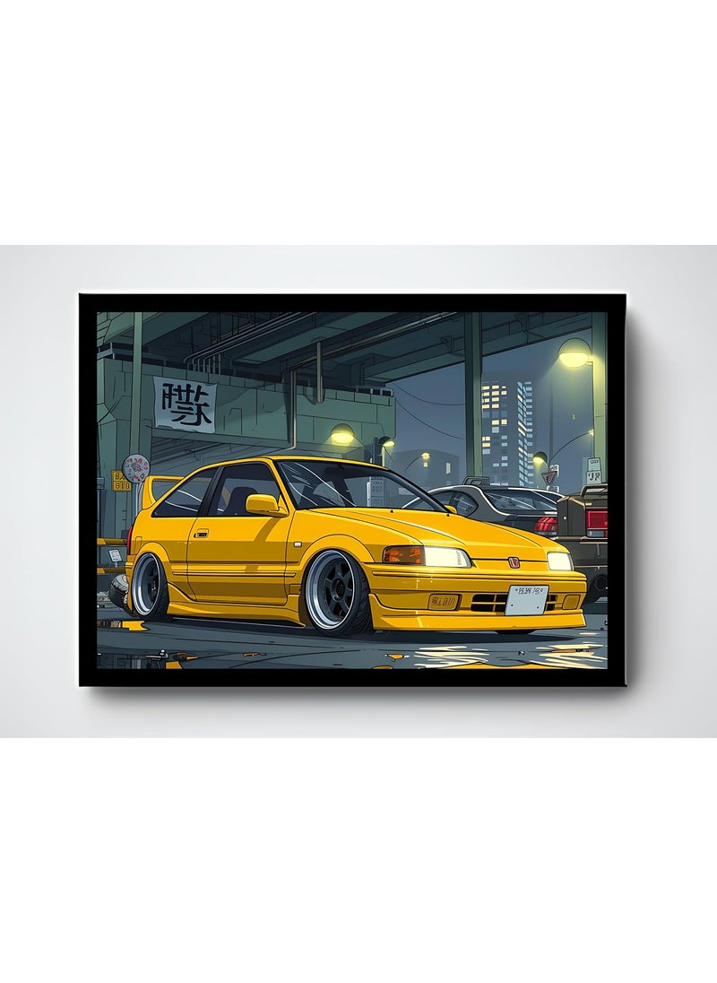 Master Flame Master Flame Vintage Classic Super Cars Aesthetic Wall Art Poster for Living Room Home Wall Decor FrameFrameless Vintage Cars VC8 A4 FRAMED 