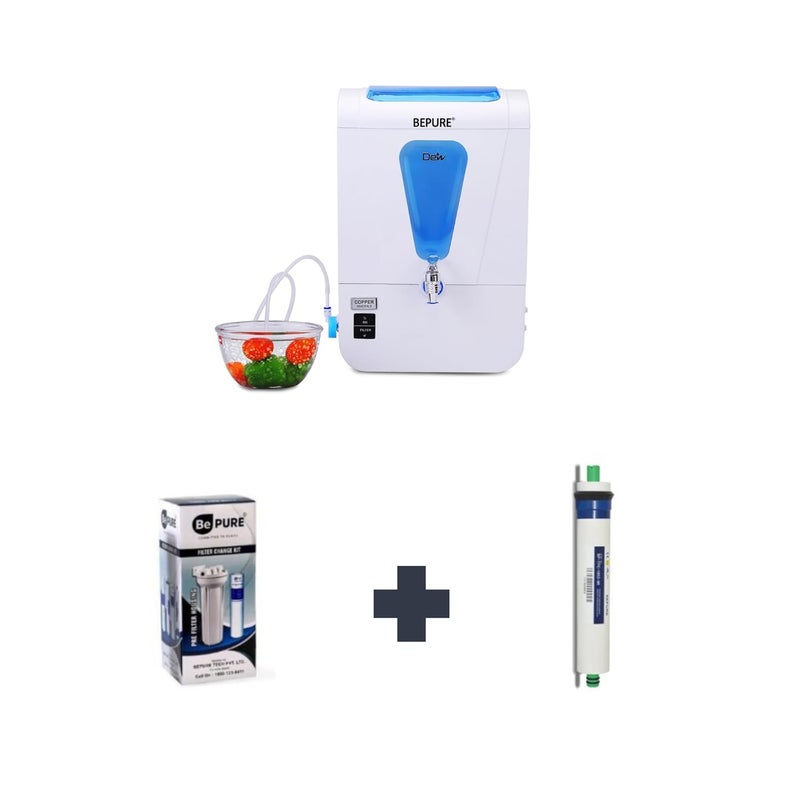 Bepure Annual Filter Change Kit RO Membrane for Bepure Dew Model with Alkaline Cartridge - Image 1