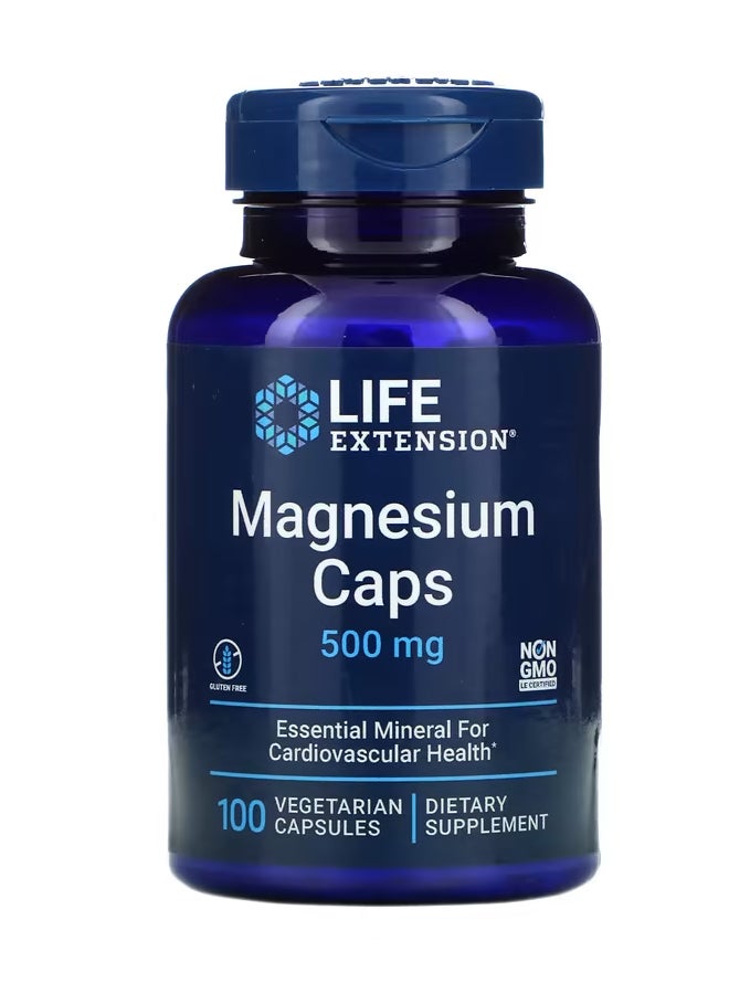 لايف إكستنشن كبسولات مغنيسيوم، 500 ملجم، 100 كبسولة نباتية