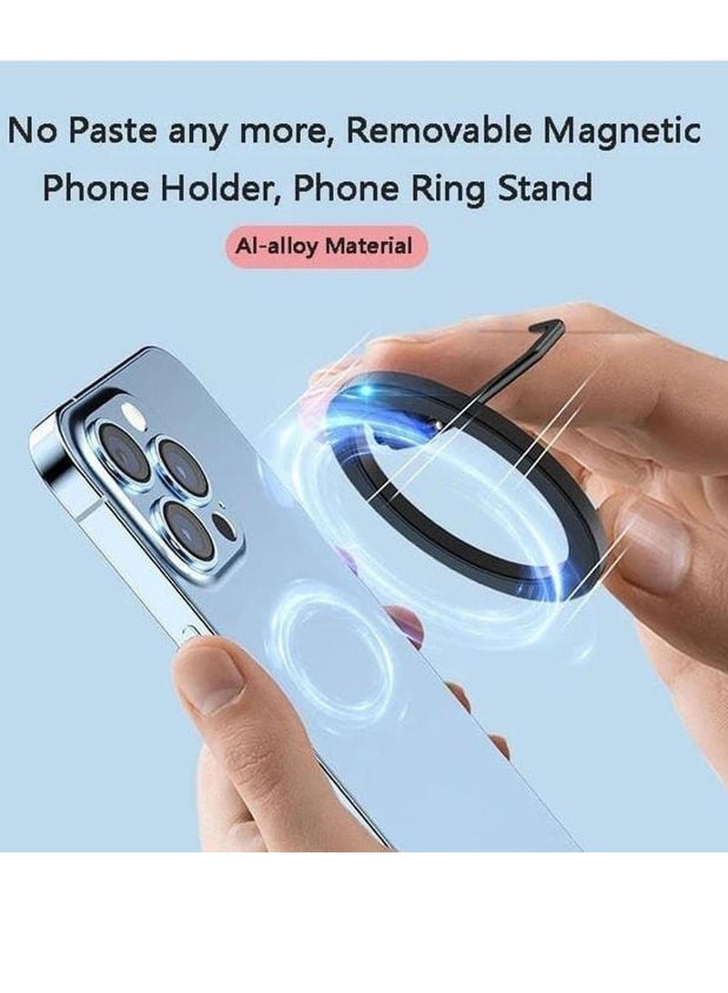 REBENUO CYD-44 Aluminium Alloy Desktop Magnetic Mobile Phone Stand Holder Compatible With iPhone 13/12 Pro Max. - Image 5