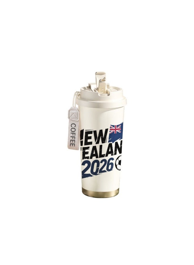 FIFA 520ml World Cup Printed Stainless Steel Insulated Water Bottle Double Wall Vacuum Thermal Flask Leakproof Cup for Hot & Cold Drinks - Image 1