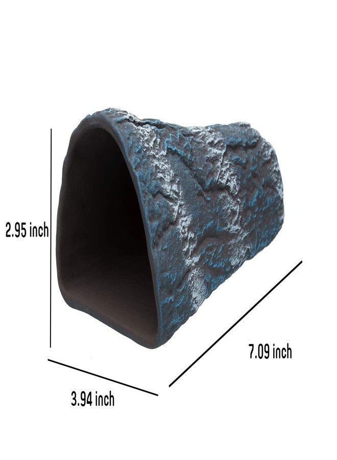 Plecoceramics زينة سيراميكية على شكل مخروط كهف سمك البليكو لتربية الأسماك (أزرق) - Image 2