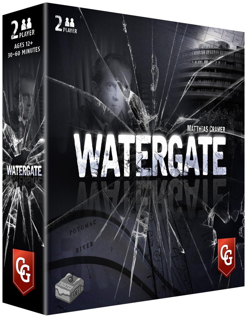 Capstone Games: Watergate, Strategy Board Game, History of Watergate Included, 2-Player Game of The Year 2019, Ages 12 and Up, 30-60 Minute Playtime, Cover Color May Vary - Image 1