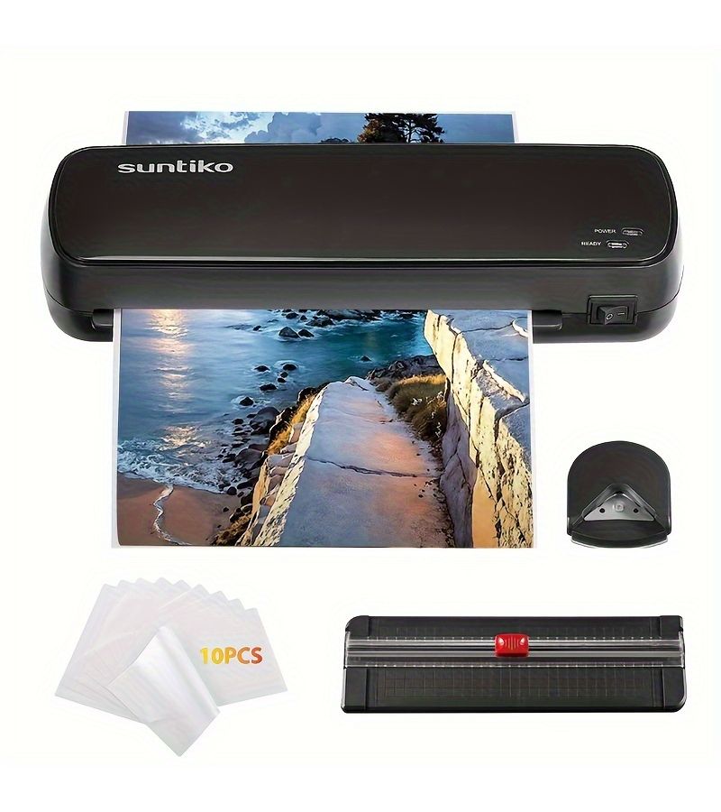 Black 4 In 1 Thermal Laminating Machine Quick Preheating Fast Lamination For A4 A5 A6 Home Office School Use - Image 3