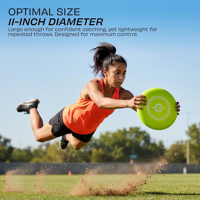 Nivia Wind Frisbee - Large Olive Green Throwing Disc for Outdoor Sports Games - Image 4