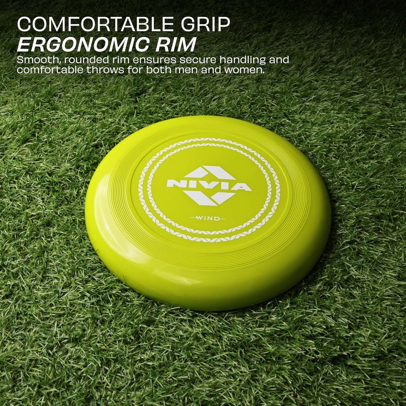 Nivia Wind Frisbee - Large Olive Green Throwing Disc for Outdoor Sports Games - Image 3