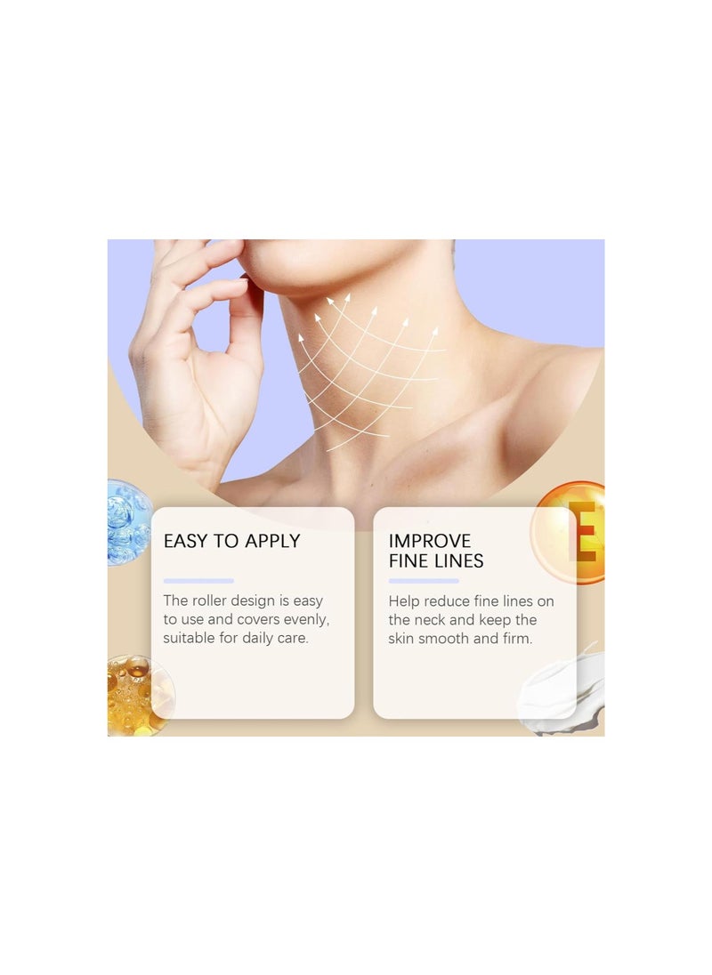 silvercnc - Ah-8 Firming Neck Cream, Neck Firming Roller Cream Neck Care Moisturizing Firming Skin Gentle Moisturizing Beauty Neck Cream - Image 1