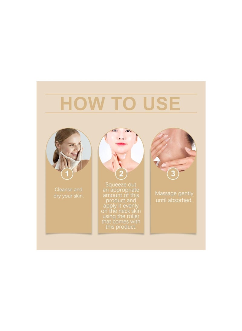 silvercnc - Ah-8 Firming Neck Cream, Neck Firming Roller Cream Neck Care Moisturizing Firming Skin Gentle Moisturizing Beauty Neck Cream - Image 1