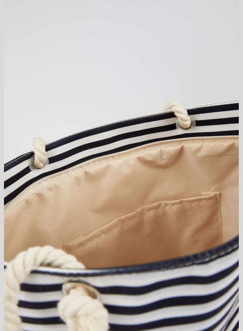 DeFacto Striped Big Beach Bag