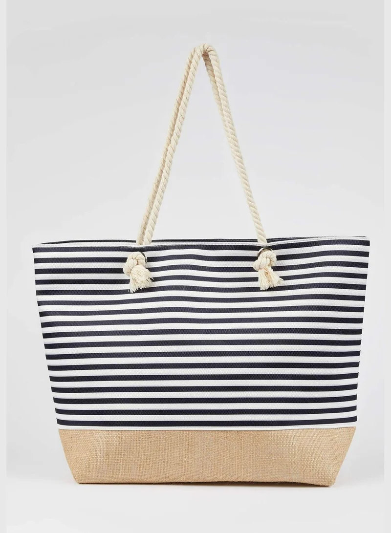 DeFacto Striped Big Beach Bag